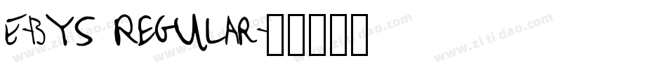 E-BYS Regular字体转换
